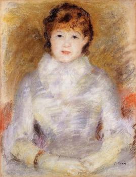 Pierre Auguste Renoir : Portrait of a Young Woman, Ellen Andree